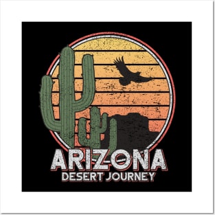 Arizona State Desert Journey Retro Shirt for Men Women and Kids Posters and Art